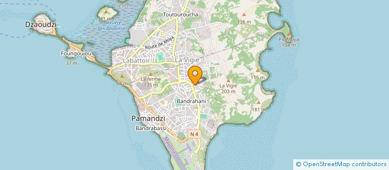 localisation de l'entreprise TOUCOM à PAMANDZI