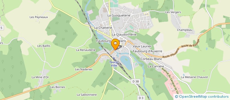 localisation de l'entreprise TOUCY CYCLES  TOUCY
