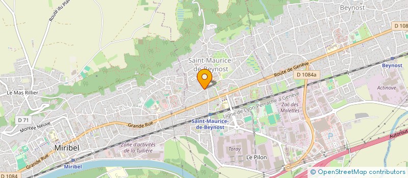 localisation de l'entreprise TOUDERT  SOLIDARITE & CULTURE  SAINT-MAURICE-DE-BEYNOST