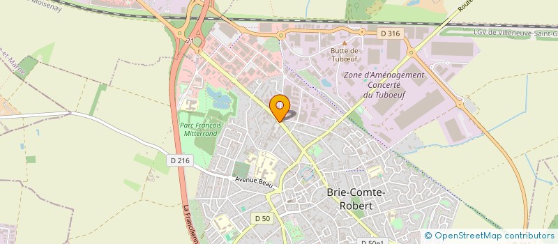 localisation de l'entreprise TOUET CHRISTOPHE à BRIE-COMTE-ROBERT