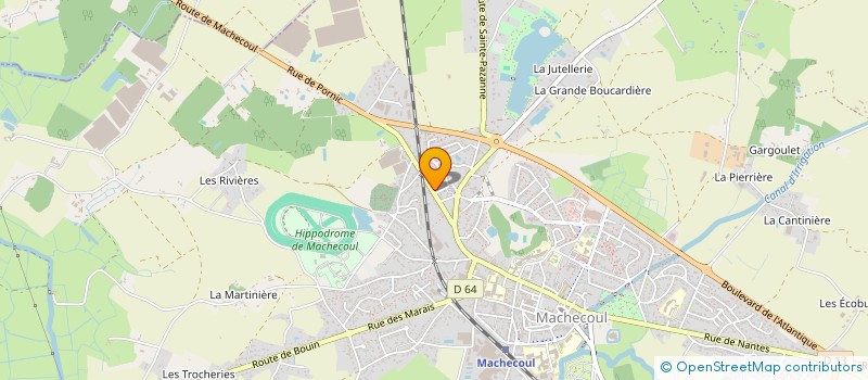 localisation de l'entreprise TOUGERON MOTO à MACHECOUL-SAINT-MEME