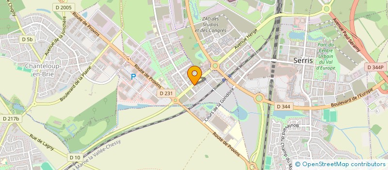 localisation de l'entreprise TOUGHBUILT INDUSTRIES FRANCE à MONTEVRAIN