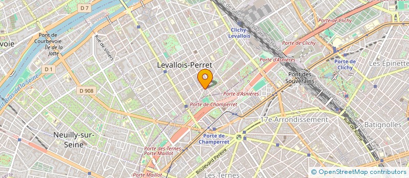 localisation de l'entreprise TOUIT INVEST  LEVALLOIS-PERRET