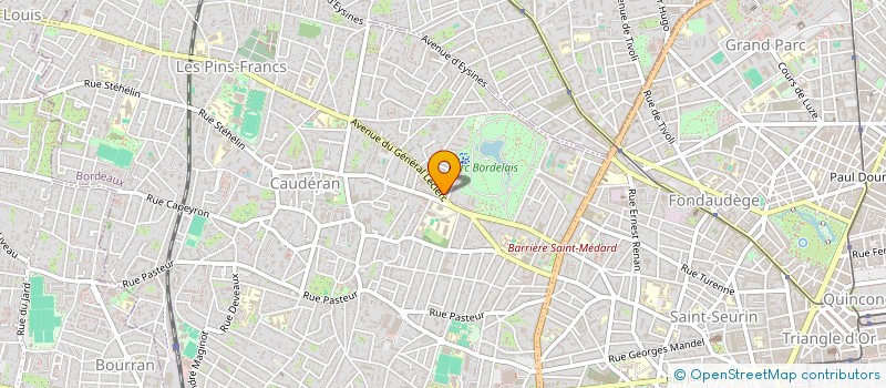 localisation de l'entreprise TOUJAS  BORDEAUX