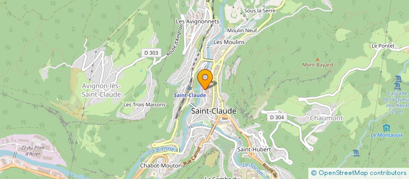 localisation de l'entreprise TOUJOURS EN FORME à SAINT-CLAUDE