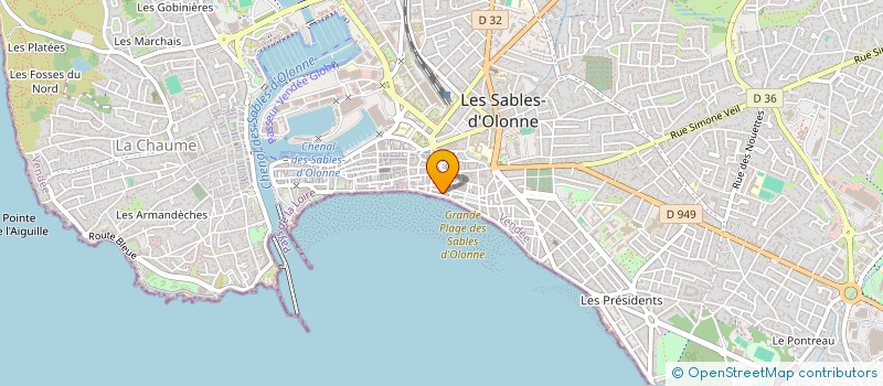 localisation de l'entreprise TOUJOURS PLUS à LES SABLES D'OLONNE