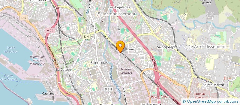 localisation de l'entreprise TOUJOURS PLUS HAUT à MARSEILLE 15
