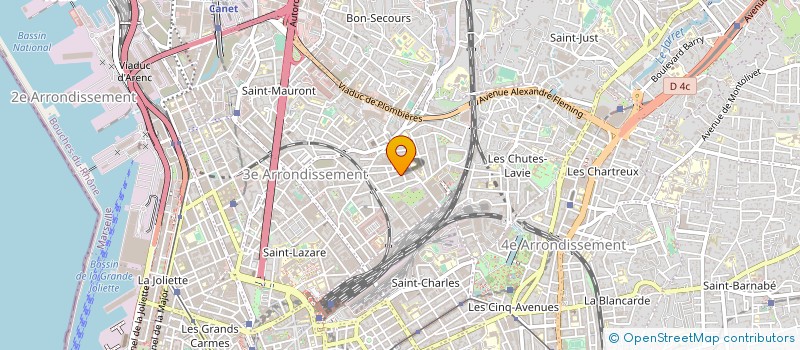 localisation de l'entreprise TOUJOURS PLUS HAUT à MARSEILLE