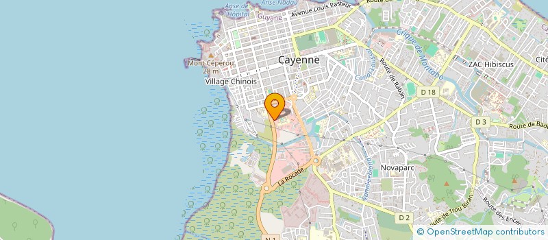 localisation de l'entreprise TOUKOULEURS à CAYENNE