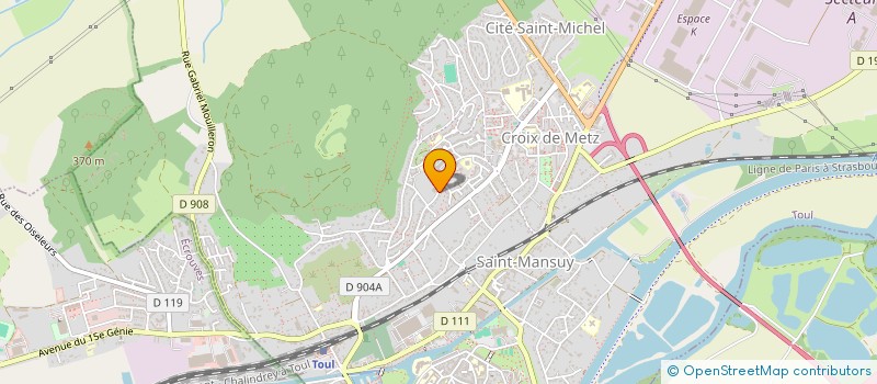 localisation de l'entreprise TOUL à TOUL