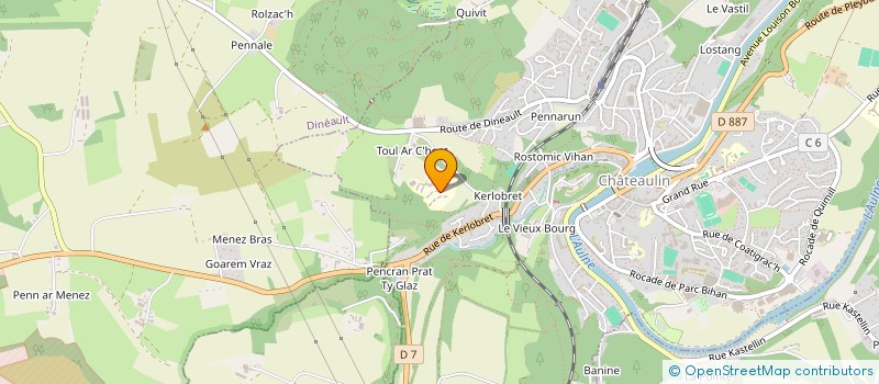 localisation de l'entreprise TOUL AR C'HOAT EPILEPSIES à CHATEAULIN