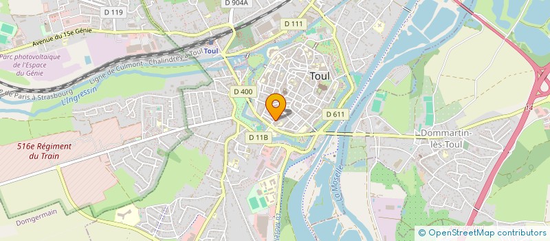 localisation de l'entreprise TOUL BURGER à TOUL