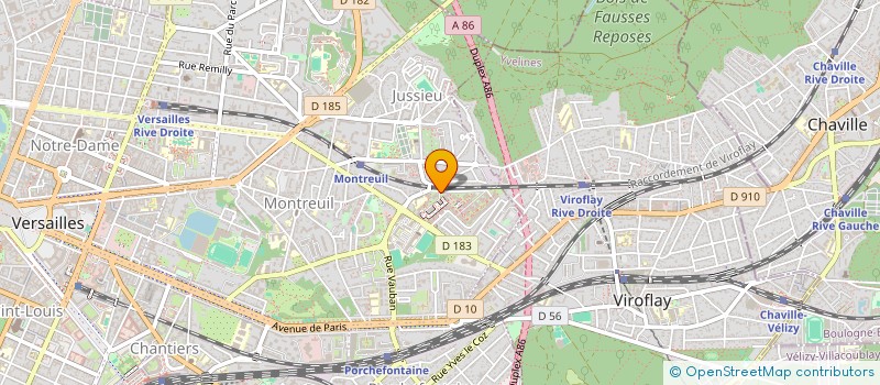localisation de l'entreprise TOUL CGI à VERSAILLES
