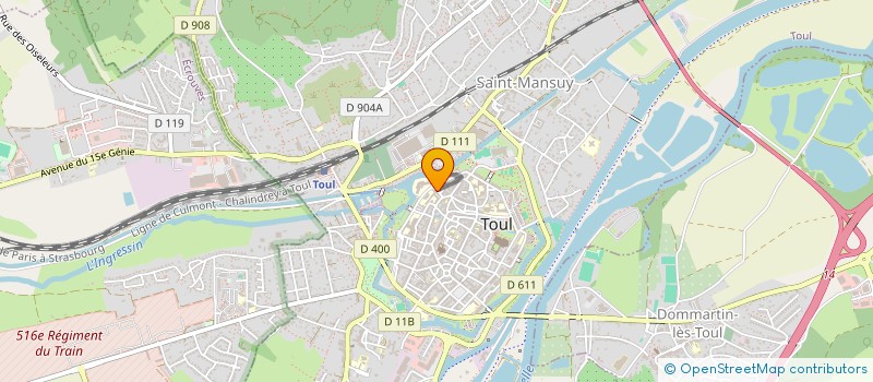 localisation de l'entreprise TOUL DECORATION à TOUL