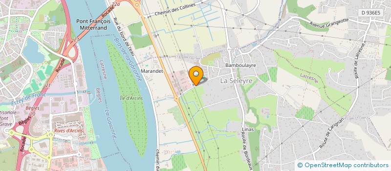 localisation de l'entreprise TOULEY à LATRESNE