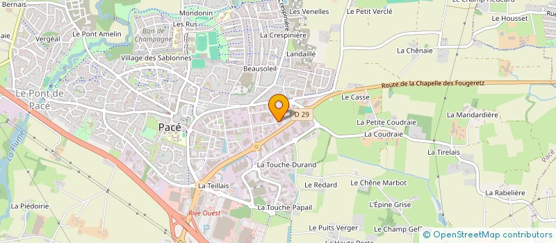 localisation de l'entreprise TOULHARS  PACE