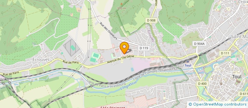 localisation de l'entreprise TOULIMMO  ECROUVES