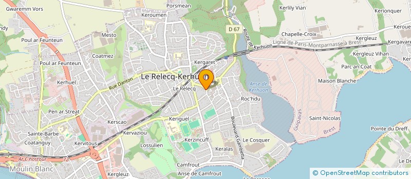 localisation de l'entreprise TOULLEC IMMOBILIER  LE RELECQ-KERHUON