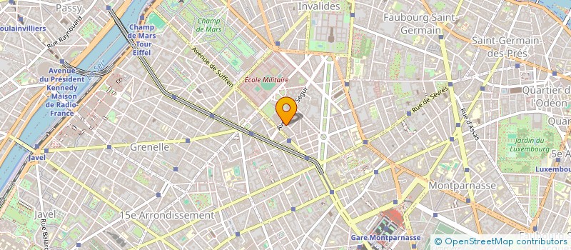 localisation de l'entreprise TOULLIEUX - JEAN DAUDIN  PARIS