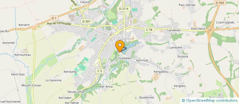 localisation de l'entreprise TOULMAO  GOURIN