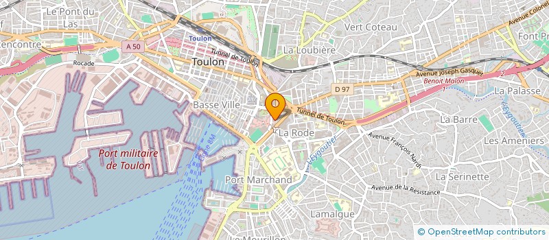 localisation de l'entreprise TOULON CENTRE SPORT  TOULON