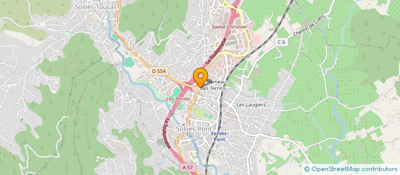 localisation de l'entreprise TOULON LE PORT  CUERS