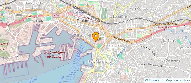 localisation de l'entreprise TOULON METROPOLE EVENEMENTS ET CONGRES à TOULON