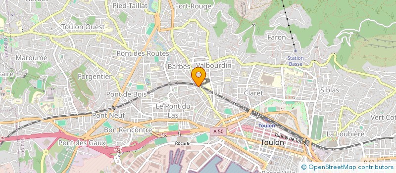 localisation de l'entreprise TOULON METROPOLE FUTSAL  TOULON