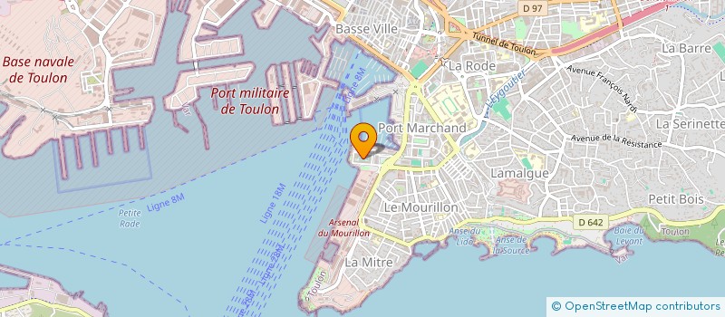 localisation de l'entreprise TOULON METROPOLE WATER-POLO 83  TOULON