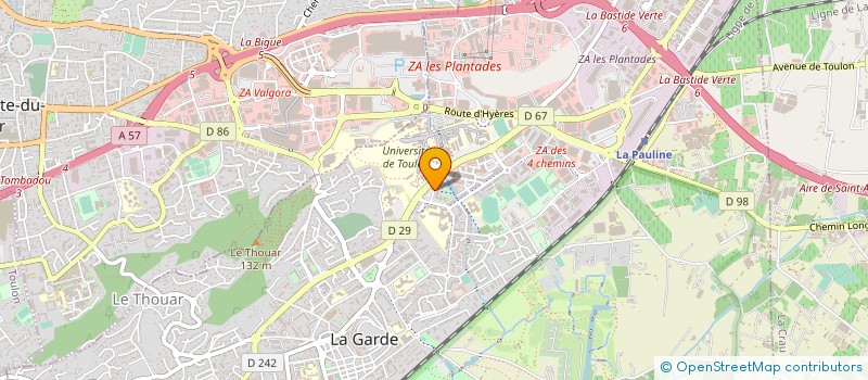 localisation de l'entreprise TOULONDIAGS à LA GARDE