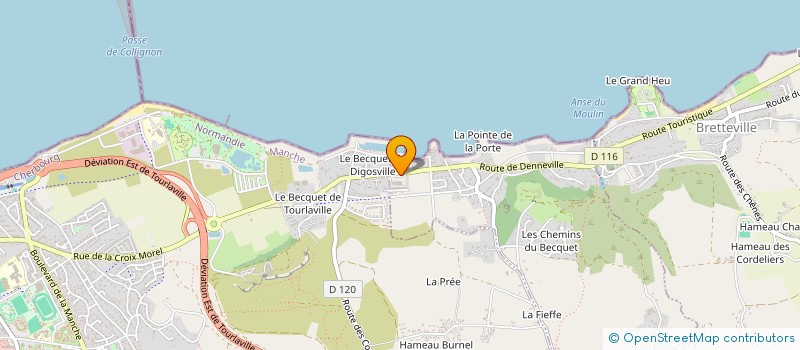 localisation de l'entreprise TOULORGE DU BECQUET  DIGOSVILLE