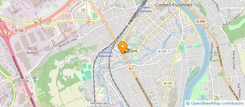 localisation de l'entreprise TOULOU EXPRESS à CORBEIL-ESSONNES