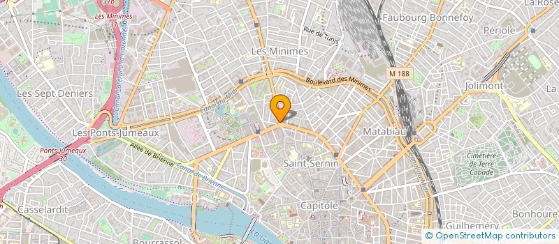 localisation de l'entreprise TOULOUSAINE INVESTISSEMENTS à TOULOUSE