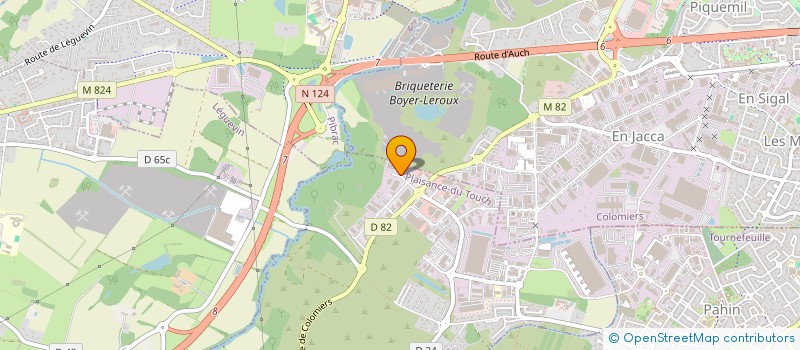 localisation de l'entreprise TOULOUSE AGENCEMENT CREATION à PLAISANCE-DU-TOUCH