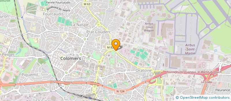 localisation de l'entreprise TOULOUSE BAZACLE ENERGIE (T.B.E) à COLOMIERS