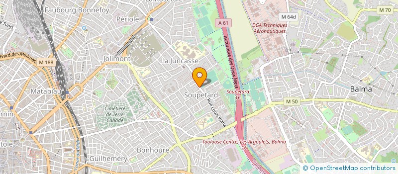 localisation de l'entreprise TOULOUSE CHEMINOTS MARENGO SPORTS à TOULOUSE