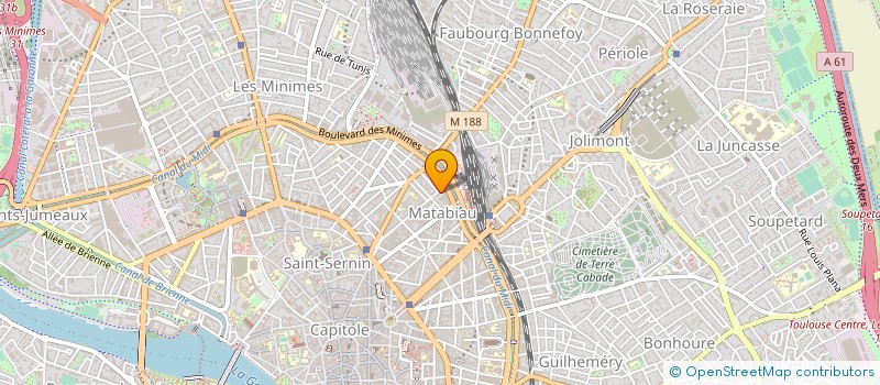 localisation de l'entreprise TOULOUSE CONTROLE TECHNIQUE AUTO à TOULOUSE