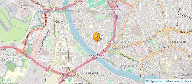 localisation de l'entreprise TOULOUSE CYCLISTE  TOULOUSE