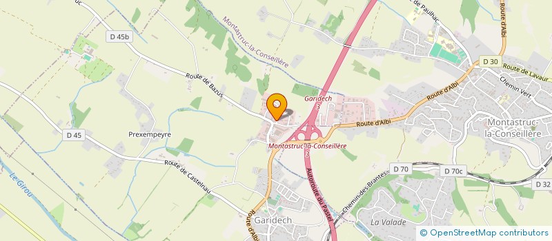 localisation de l'entreprise TOULOUSE DISTRIBUTION FLEURS  GARIDECH