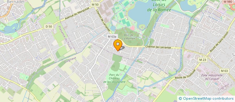 localisation de l'entreprise TOULOUSE ELECTRICITE  TOURNEFEUILLE