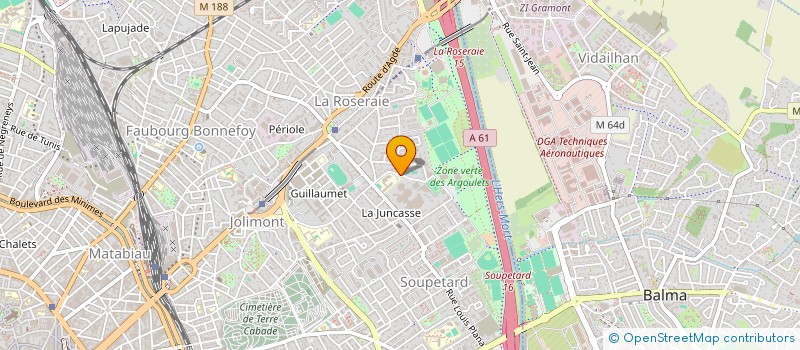 localisation de l'entreprise TOULOUSE FEMININ HANDBALL à TOULOUSE