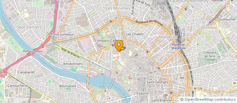 localisation de l'entreprise TOULOUSE FOOTBALL COMPANS COTE PAVEE à TOULOUSE