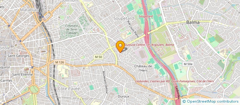 localisation de l'entreprise TOULOUSE FOOTBALL SUD  TOULOUSE