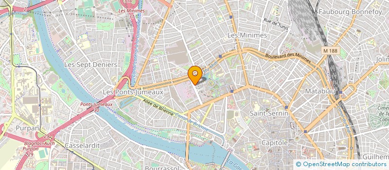 localisation de l'entreprise TOULOUSE FORMATION BUREAUTIQUE INFORMATI à TOULOUSE