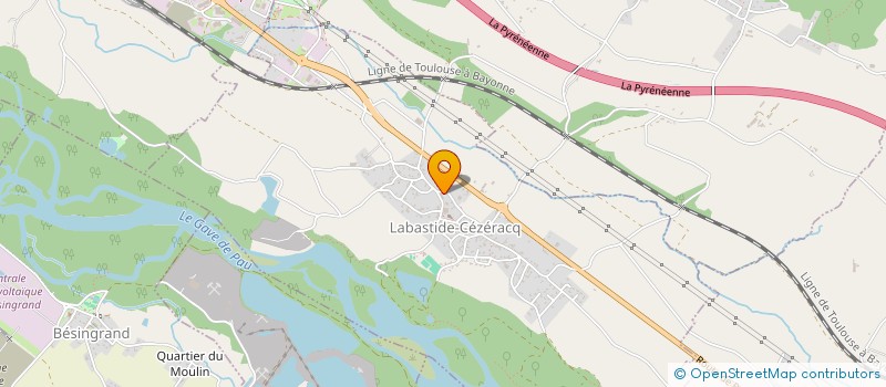 localisation de l'entreprise TOULOUSE FRERES à LABASTIDE-CEZERACQ
