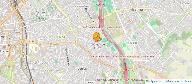 localisation de l'entreprise TOULOUSE GYMNASTIQUE VOLONTAIRE à TOULOUSE