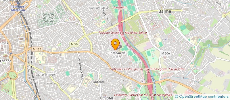 localisation de l'entreprise TOULOUSE GYMNASTIQUE VOLONTAIRE à TOULOUSE