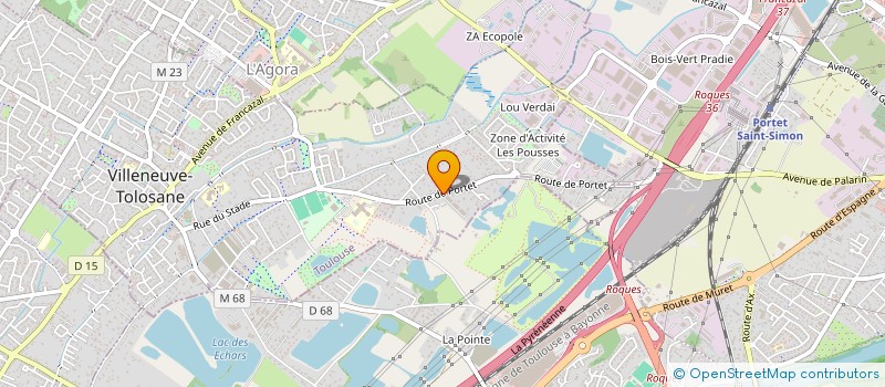 localisation de l'entreprise TOULOUSE MENUISERIE à VILLENEUVE-TOLOSANE