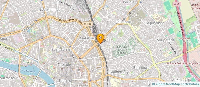 localisation de l'entreprise TOULOUSE MIDI PYRENEES RUGBY LEAGUE à TOULOUSE