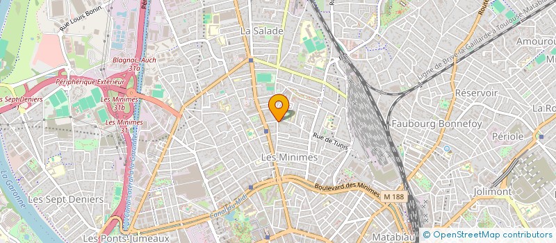localisation de l'entreprise TOULOUSE PETANQUE OLYMPIQUE à TOULOUSE